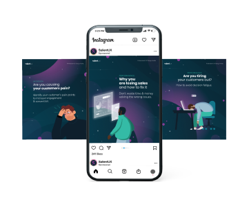 Social Media Design & Custom Illustration for content & web